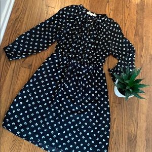 LOFT Black and White Dress